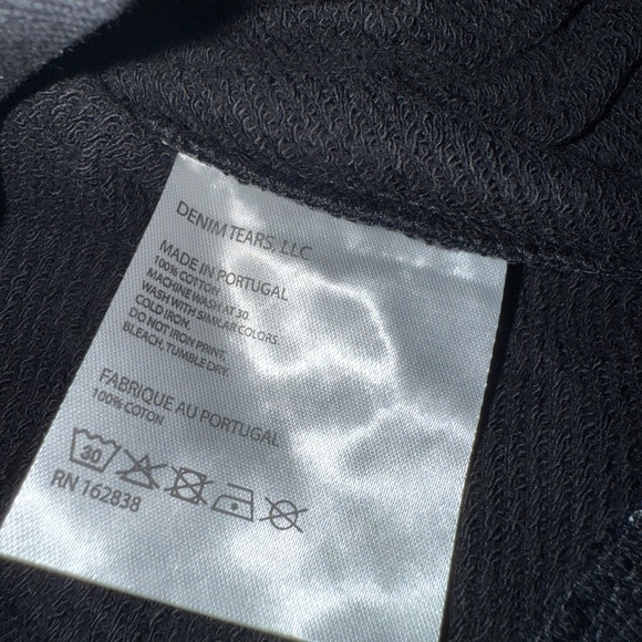 Denim Tears Black Hoodie Size Small - Picture 2 of 7